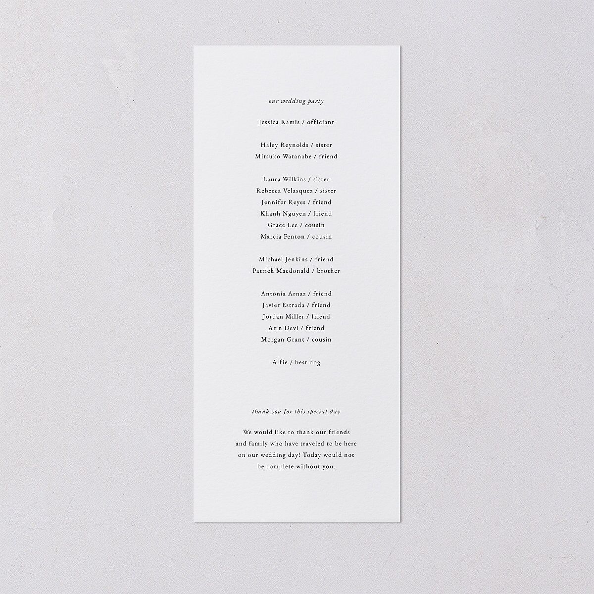 Wild Poppies Wedding Programs Pure White Signature