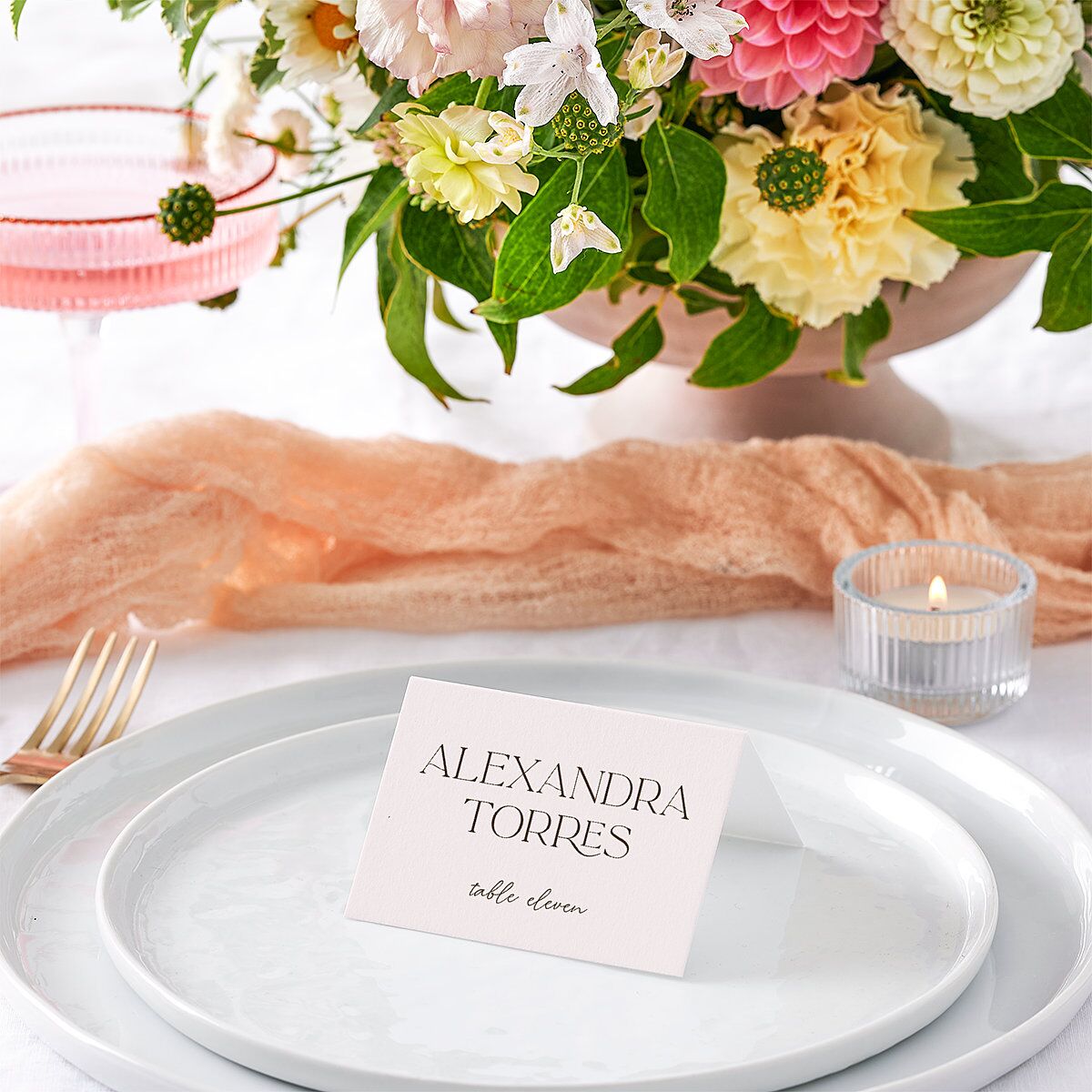 Tropical Oval Place Cards — view 2