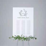 Natural Monogram Standard Seating Chart Large Midnight Navy Standard Indoor Foam Core L Seating