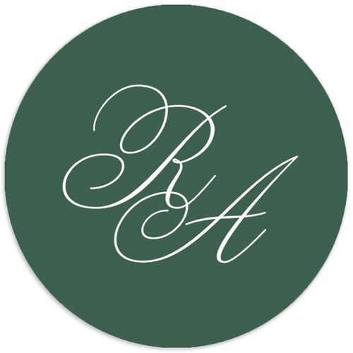 Wild About You Wedding Stickers Pure White Circle