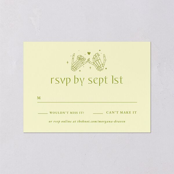 Til Death Do We Disco Wedding Response Cards Pear Signature Standard