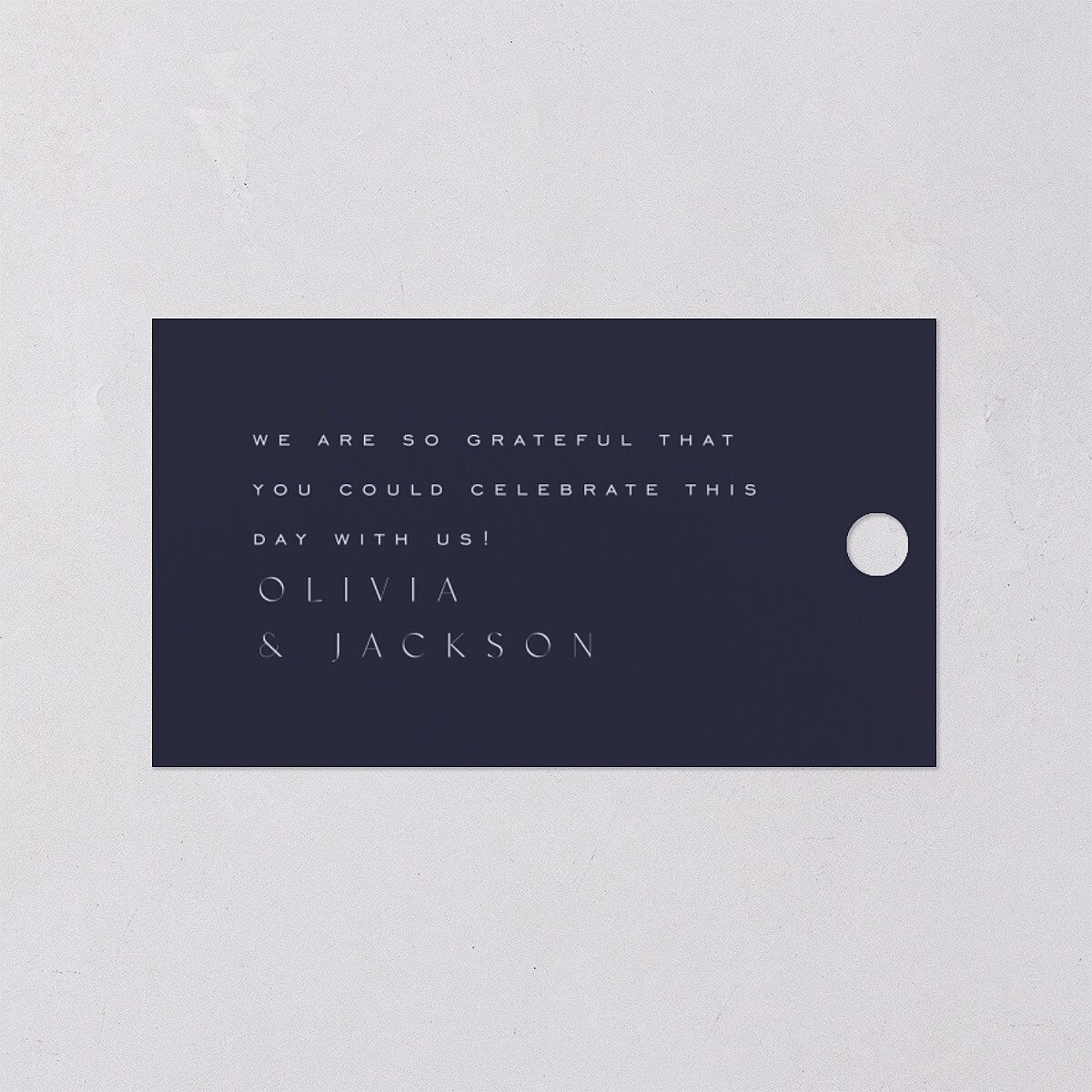 On This Day Favor Gift Tags Gold Midnight Navy Signature