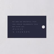 On This Day Favor Gift Tags Gold Midnight Navy Signature