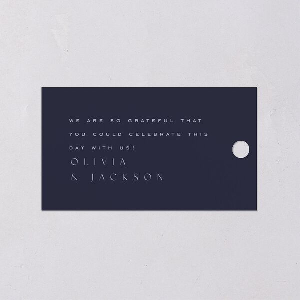 On This Day Favor Gift Tags Gold Midnight Navy Signature
