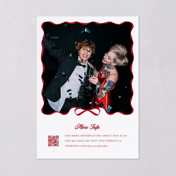 Hand Drawn Las Vegas Hearts Wedding Invitations Ruby Signature Blank No Standard