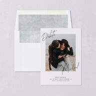 Signatures Save The Date Cards Off-White Signature smooth Blank No