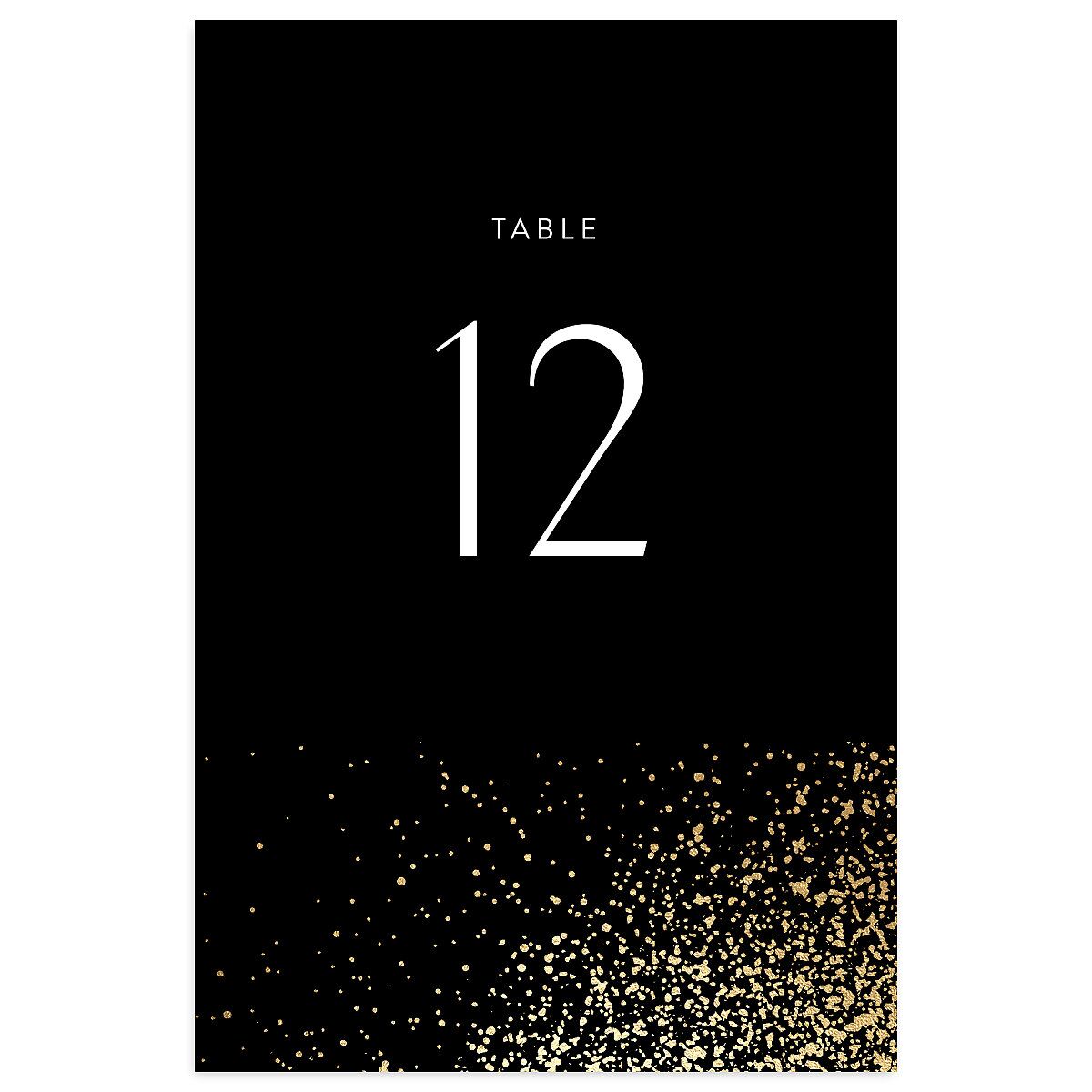 Shimmering Frame Table Numbers