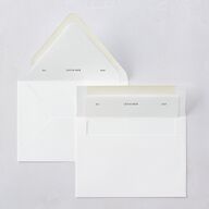 Elegant Minimalist Euro Envelope Liners Pure White Luxe