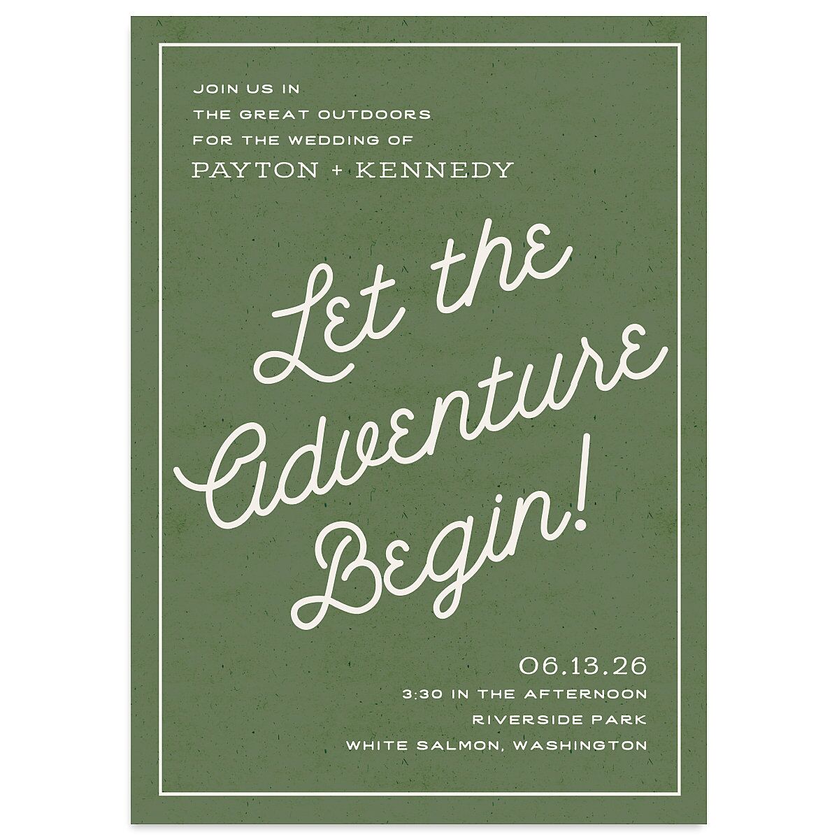Happy Campers Wedding Invitations