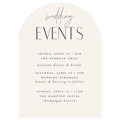 Hawaiian Tropical Monstera Frame Wedding Enclosure Cards Charcoal Signature Arch