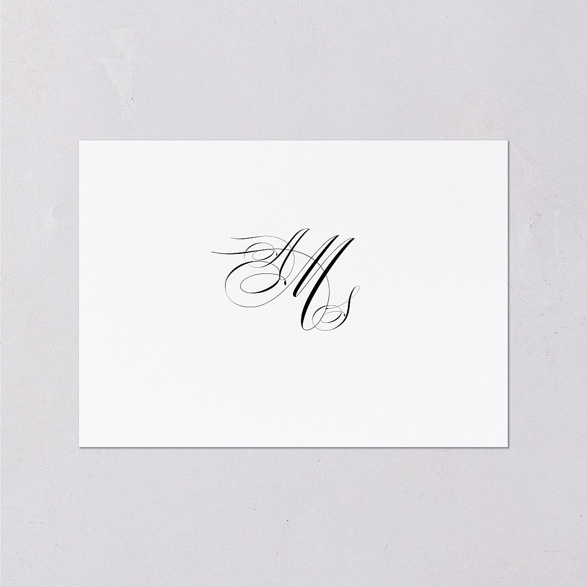 Classic Black Tie Wedding Response Cards Pure White Signature Standard