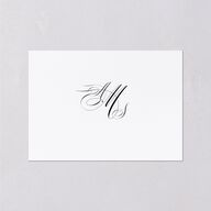 Classic Black Tie Wedding Response Cards Pure White Signature Standard