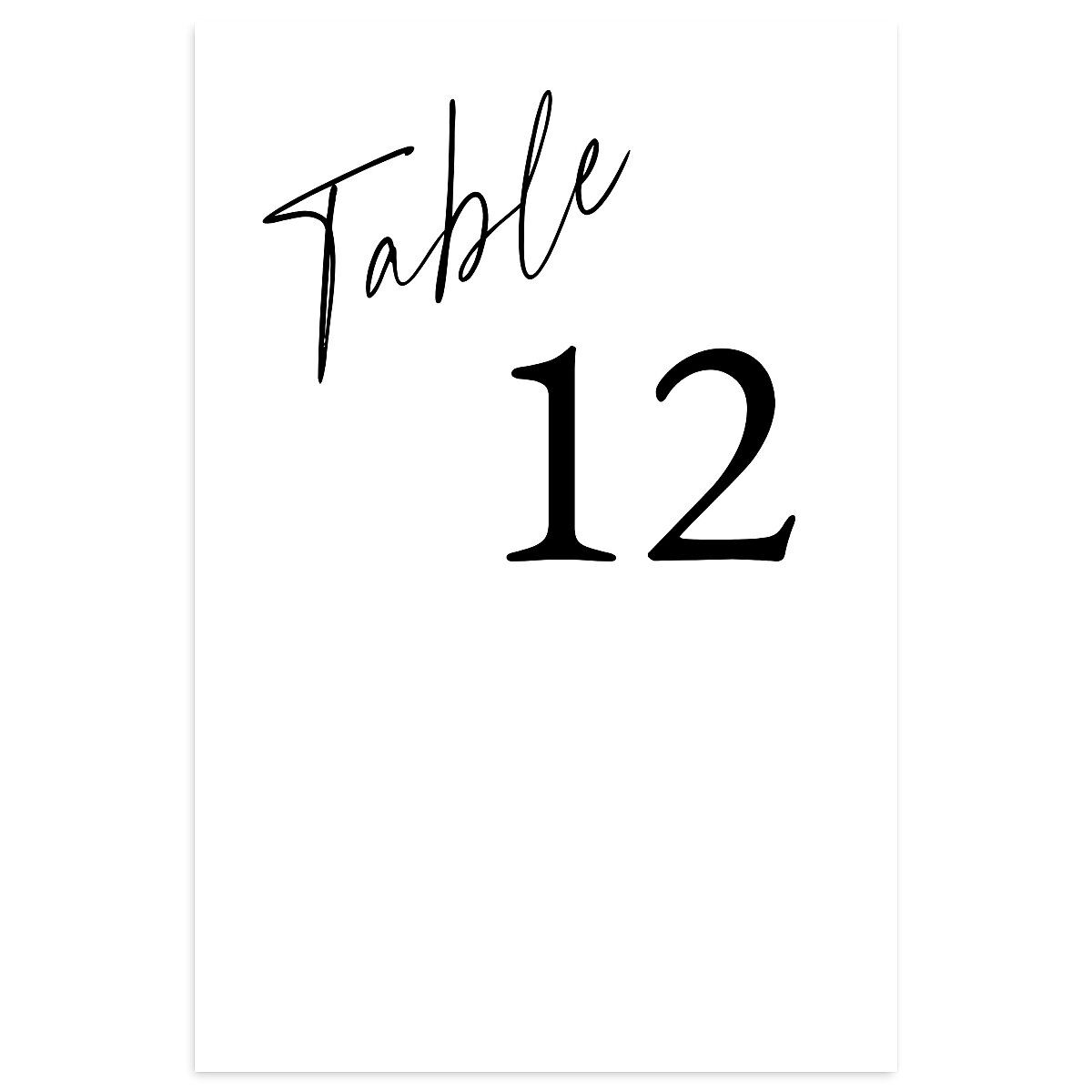 You Are Mine Table Numbers