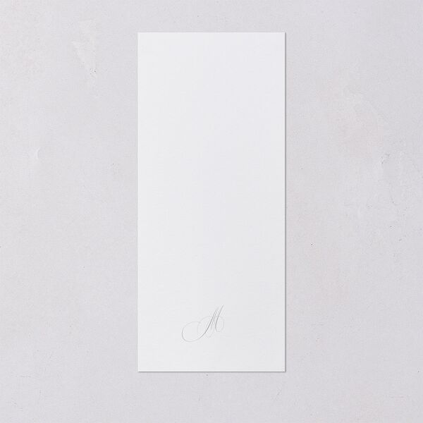 Nuestra Boda Menus Gold Pure White Signature