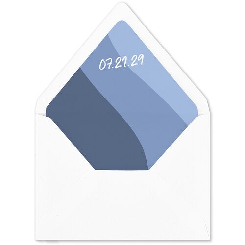 Color Pop Retro Photo Euro Envelope Liners Cornflower Luxe