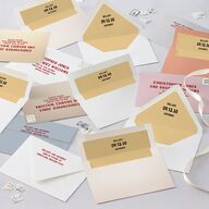 Retro Destination Postcard Inspired Save the Date Cards Red Clay Signature smooth Blank No Standard