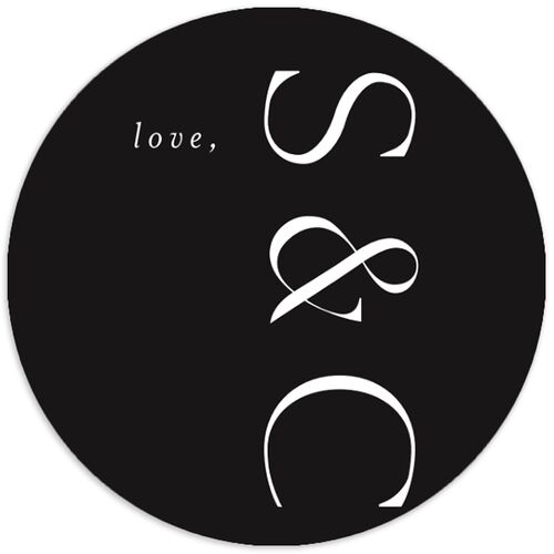 Timeless Elegance Wedding Stickers Midnight Circle