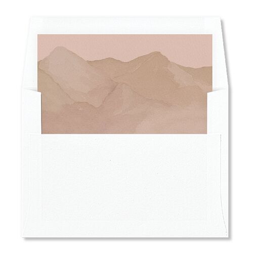 Mountain Wildflowers Envelope Liners Mocha Standard