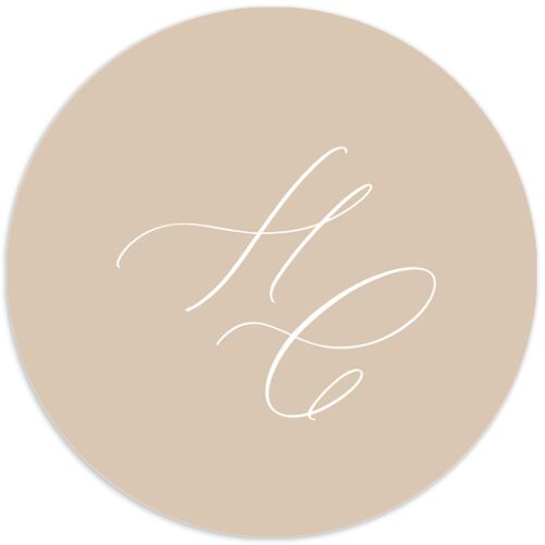 Luxury Floral Archway Wedding Stickers Dijon Circle