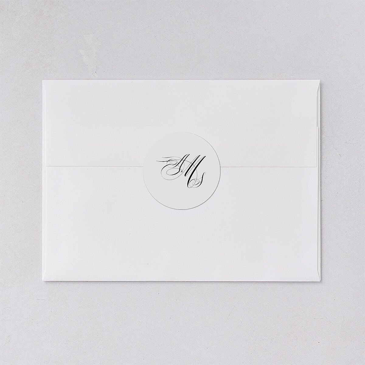 Classic Black Tie Wedding Stickers Pure White Sticker