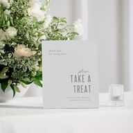 Painted Mountains Favor Bended Tabletop Sign X-small Eucalyptus Standard Plastic XS Tabletop Favor