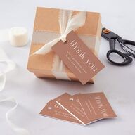 Striking Scene Favor Gift Tags Dusty Rose Signature