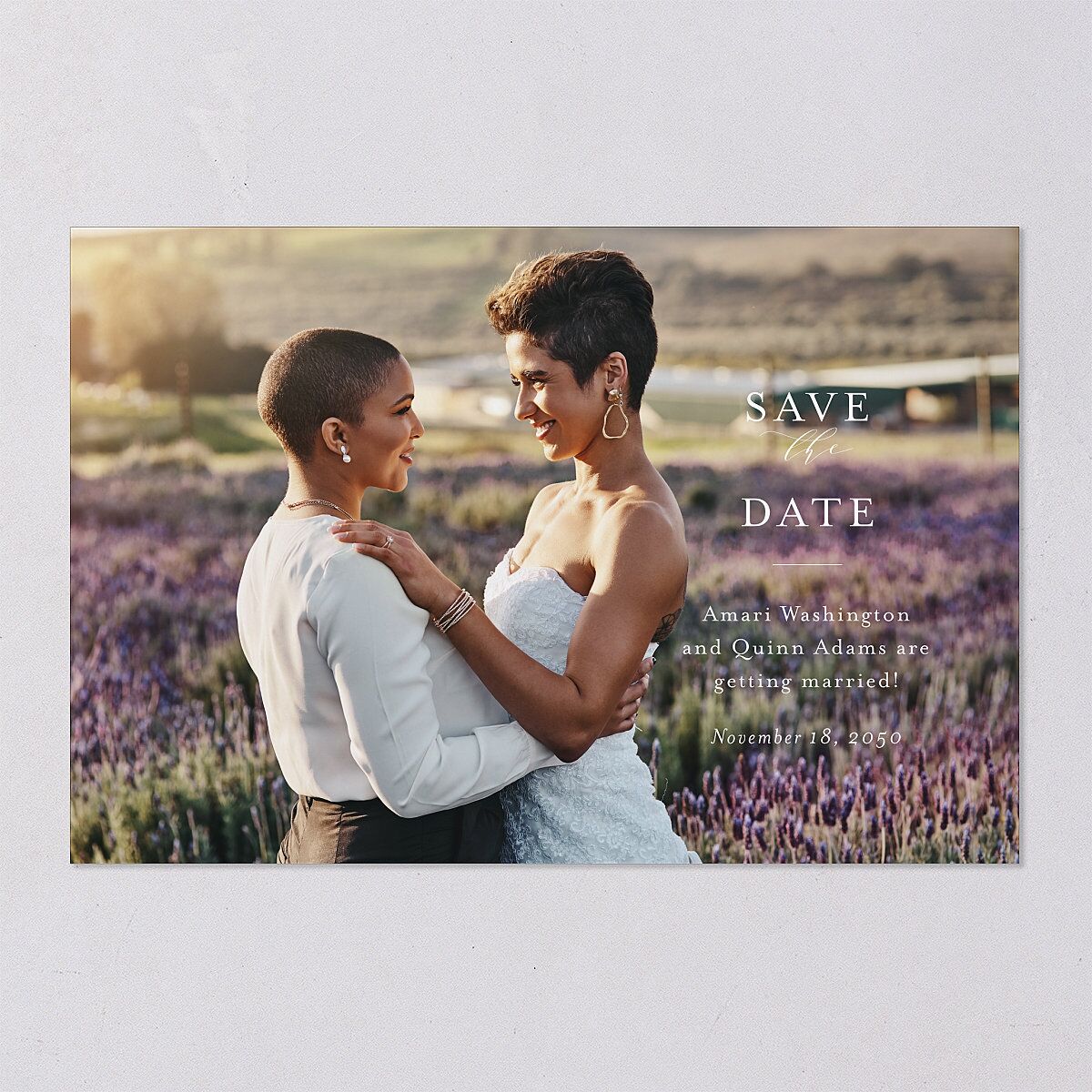Exquisite Branches Save The Date Postcards — view 3