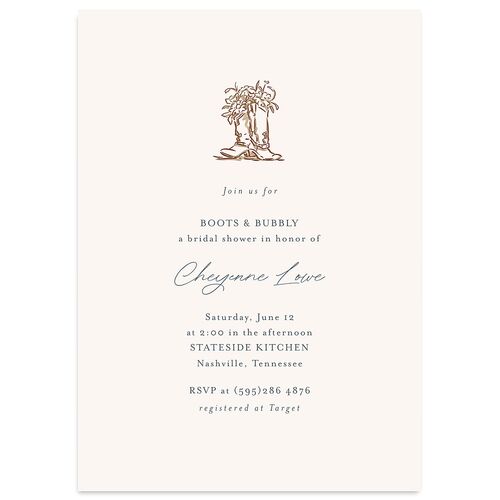 Western Wild Horses Bridal Shower Invitations Falcon Signature Blank