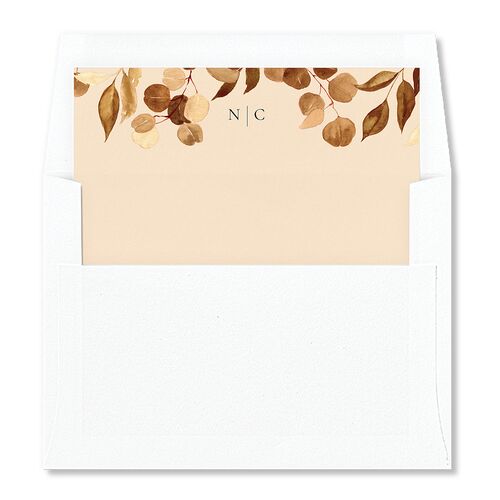 Timeless Bouquet Envelope Liners Chocolate Standard