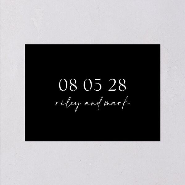 Modern Contrast Wedding Enclosure Cards Midnight Signature