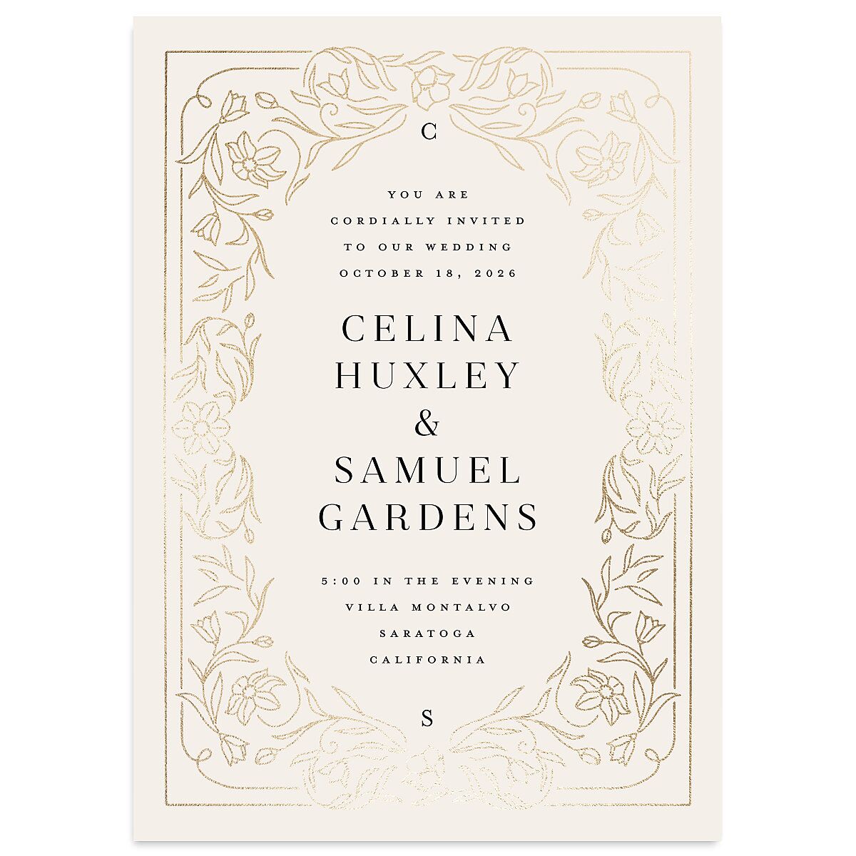 Floral Opulence Wedding Invitations