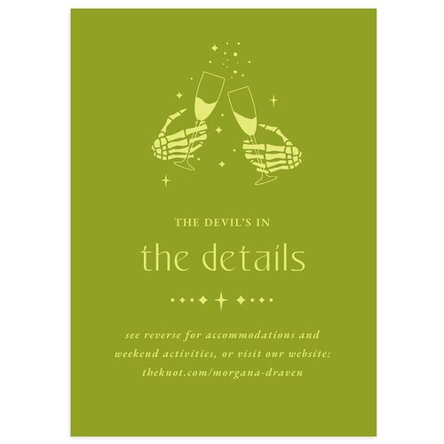 Til Death Do We Disco Wedding Event Detail Cards Pear Signature Standard