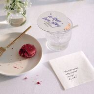 Mood Board Coasters Sapphire Cardboard Circle