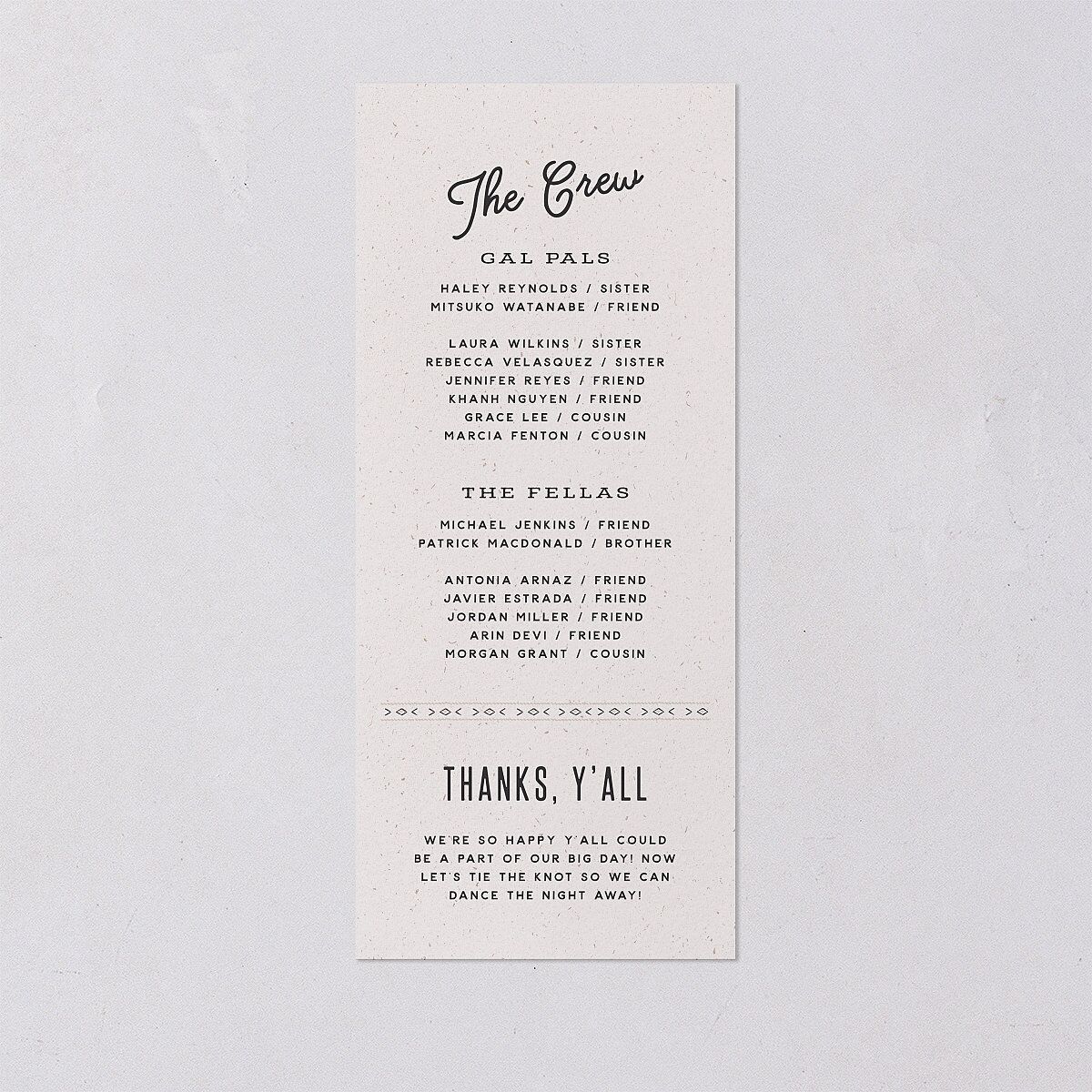 Western I Do BBQ Wedding Programs — view 2