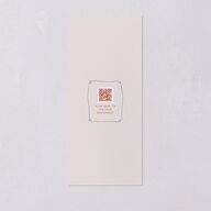 Modern Delicate Bows Menus Jewel Red Signature