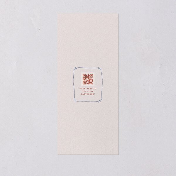 Modern Delicate Bows Menus Jewel Red Signature