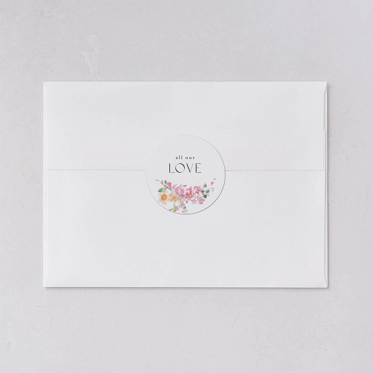 Pastel Arch Wedding Stickers Pink Cotton Sticker