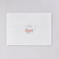 Pastel Arch Wedding Stickers Pink Cotton Sticker