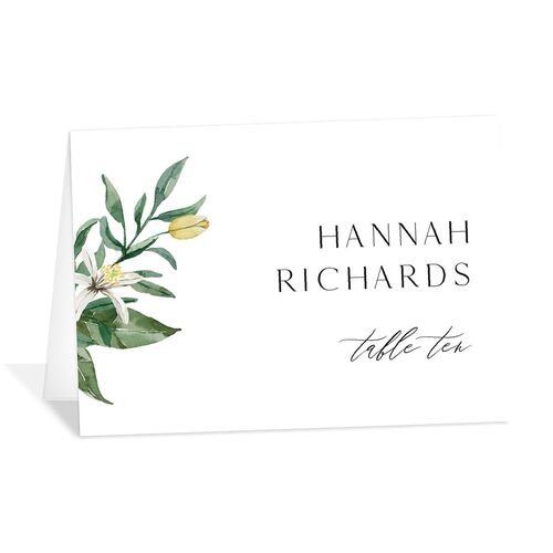 Botanical Lemon Place Cards Buttercup Signature