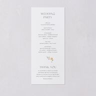 Pastel Arch Wedding Programs Gold Pink Cotton Signature