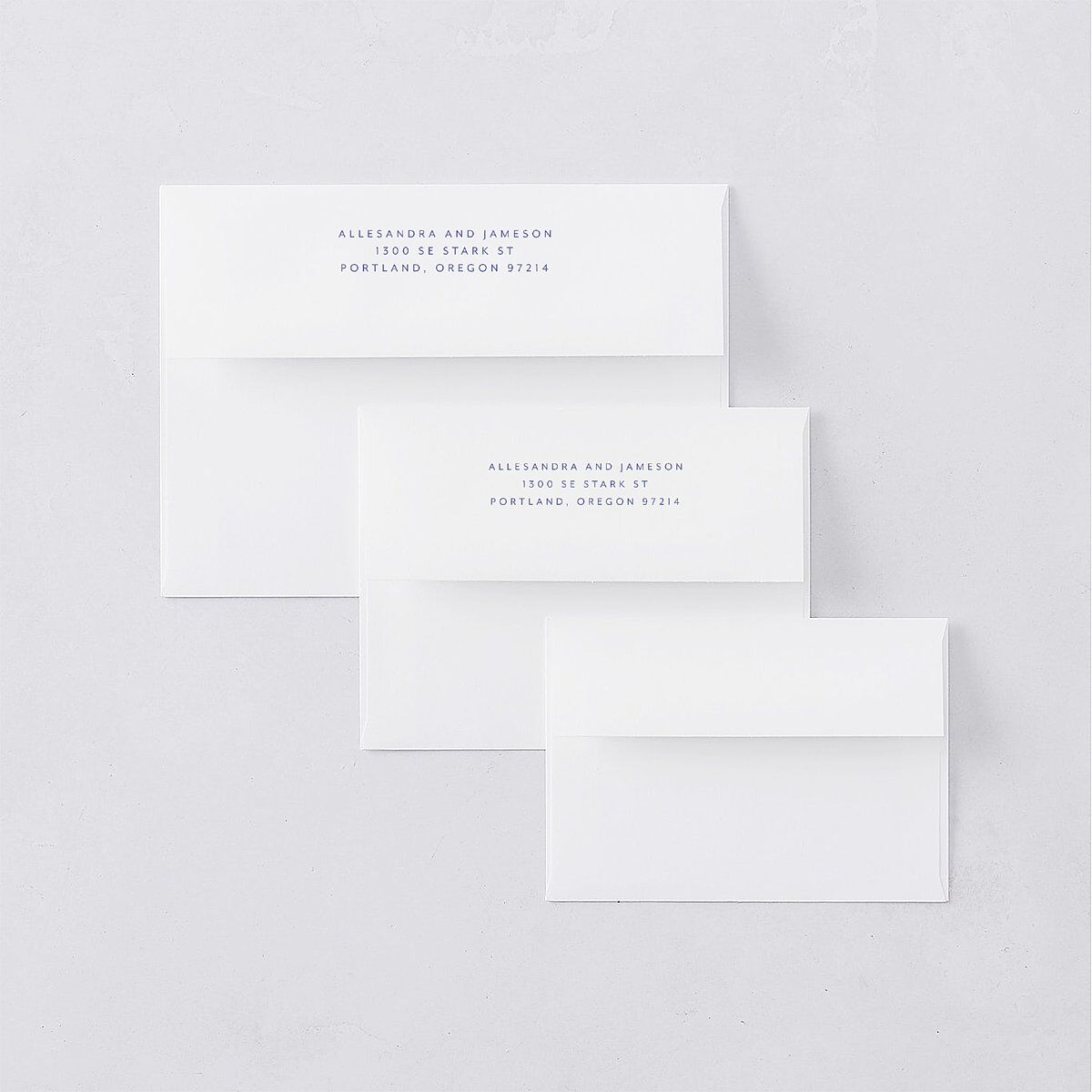 Cottage Wildflowers Thank You Card Envelopes White Maritime Both Recipient and Return Addresses Signature Standard