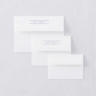 Cottage Wildflowers Thank You Card Envelopes White Maritime Both Recipient and Return Addresses Signature Standard