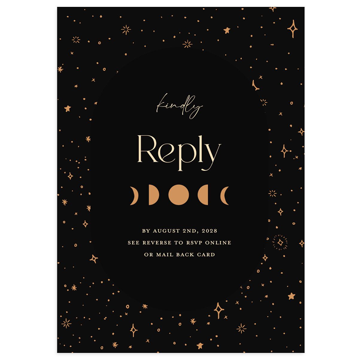 Celestial Galaxy Wedding Response Cards