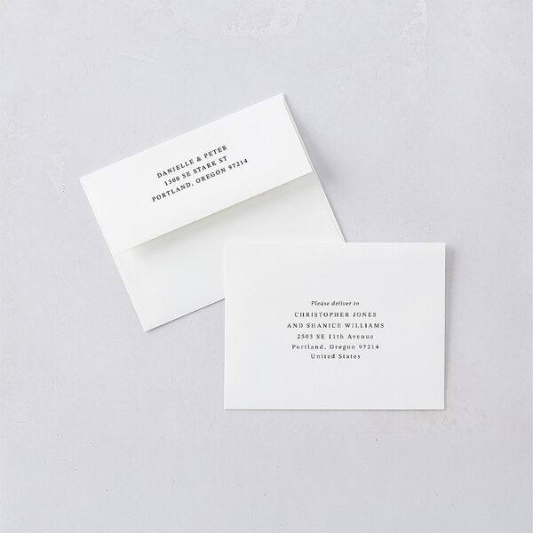 Photo Vow Thank You Cards Pure White