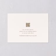 Photo Elopement Wedding Enclosure Cards Linen Signature Standard