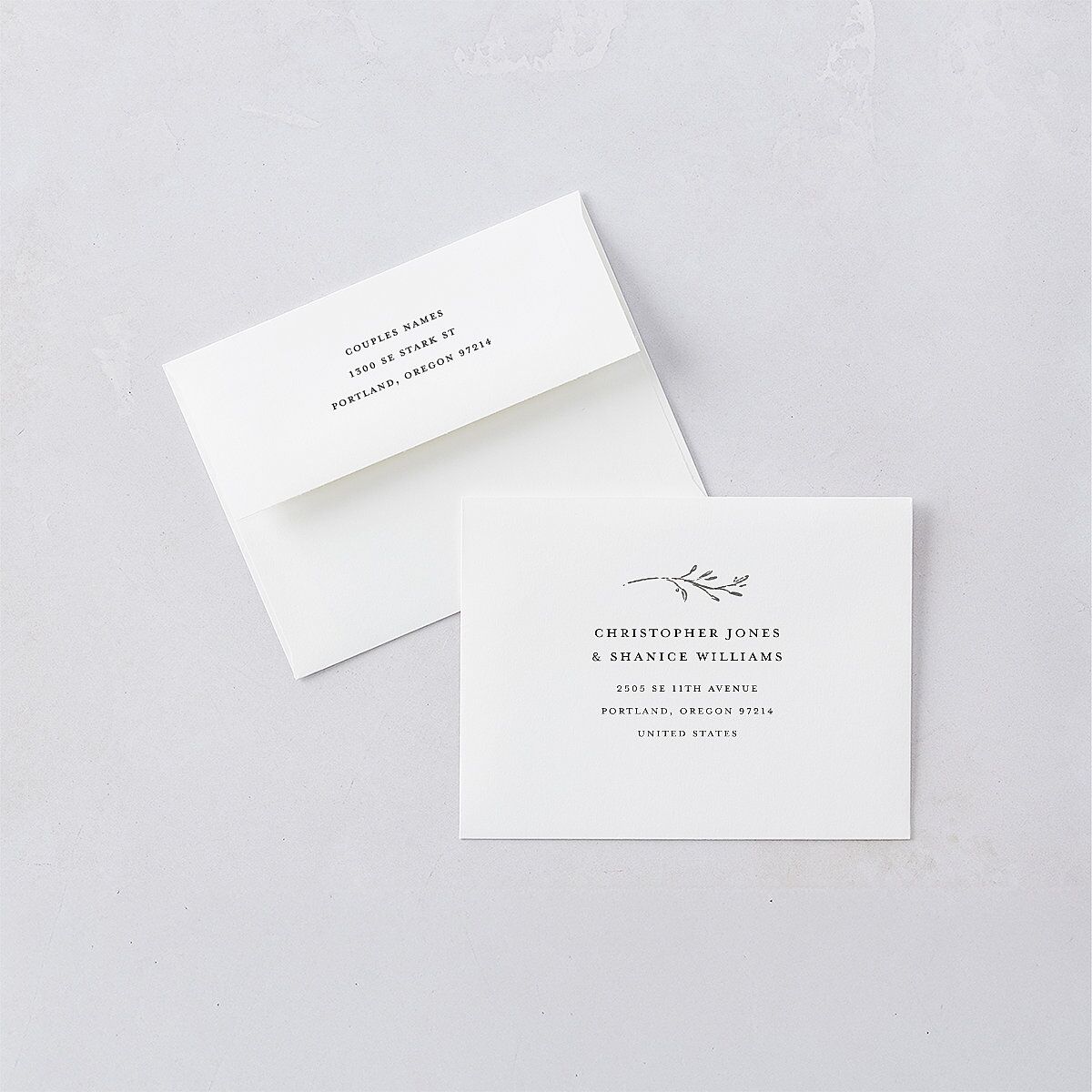 Romantic Setting Save the Date Petite Cards — view 5