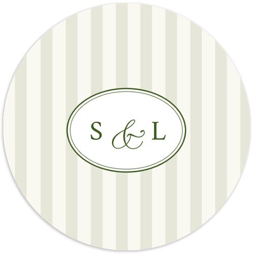 Your Own Classic Italian Venue Wedding Stickers Dark Camo Circle