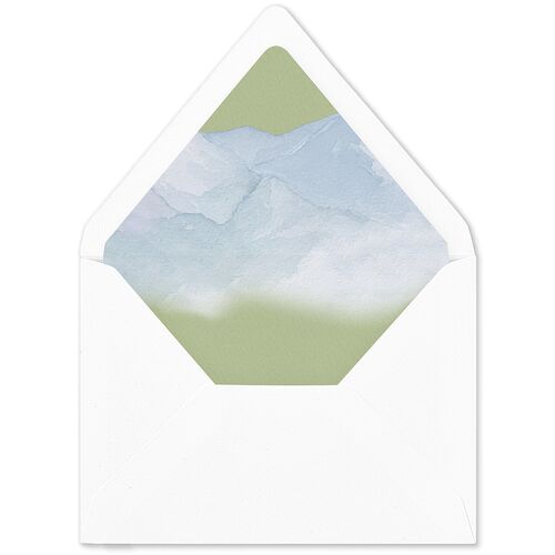Mountain Wildflowers Euro Envelope Liners Moss Luxe