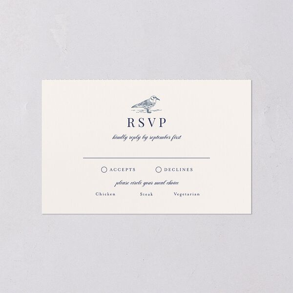 Elegant Lighthouse All-in-One Wedding Invitations Maritime Signature Light Both Recipient and Return Addresses No
