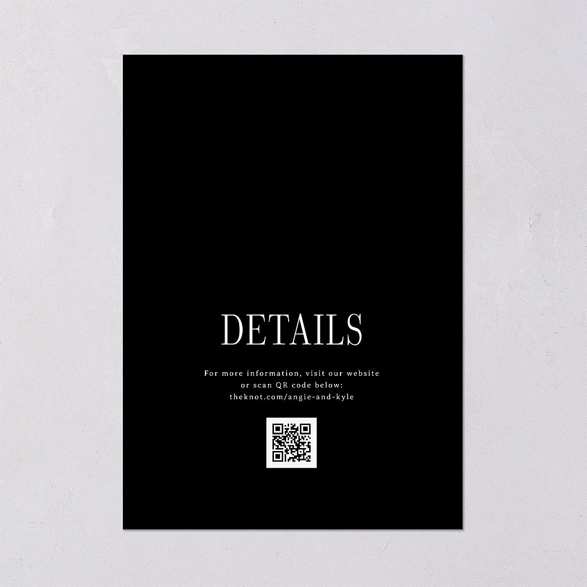 Classically Gilded Save the Date Cards Licorice Gold Signature smooth Blank No Standard